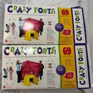 Crazy Forts x2 Building Engineering Design Toy In Box Rods Balls